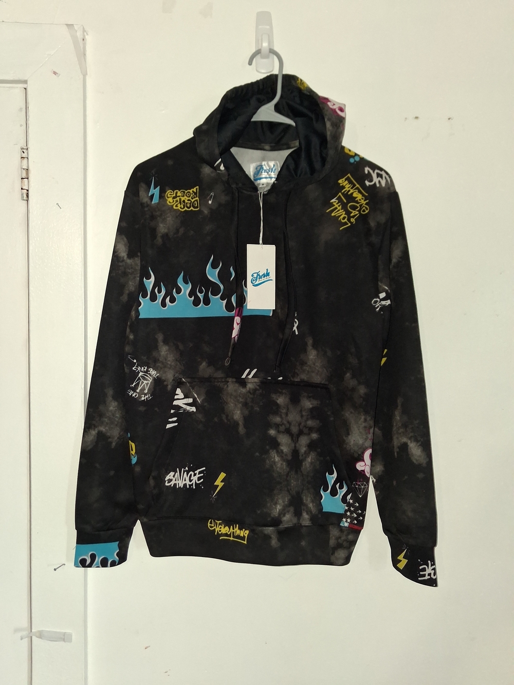NWT Fresh Prints of Bel-Air Graphic Hoodie - Men’s Small - Drill Clothing Co.